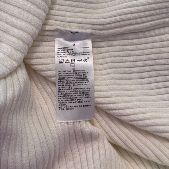 Banana Republic Cream Sweater Maxi Dress With Slit - Picture 6 of 7